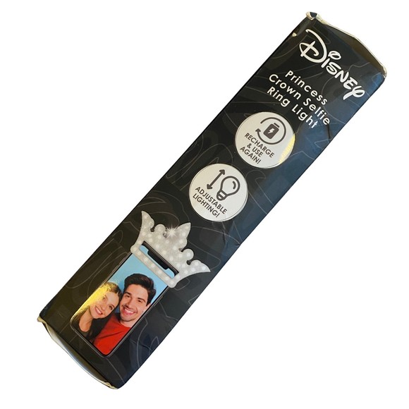 Disney Princess Crown Clip-On Selfie Ring Light New in Box - Picture 3 of 5